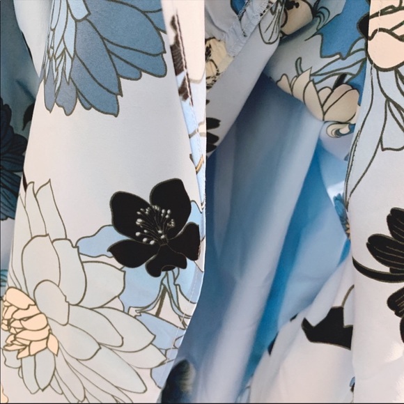 Vince Camuto Floral Blouson Midi Dress - Picture 5 of 5